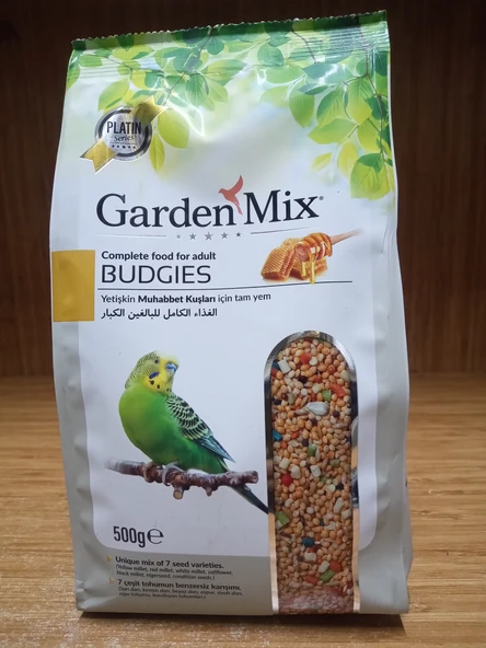 Gardenmix Platin Ballı Muhabbet Kuş Yemi 500g X 10 ADET ürün görseli 1