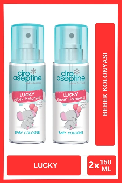 Cire Aseptine Bebek Kolonyası Lucky 150 ml x 2 Adet ürün görseli 1