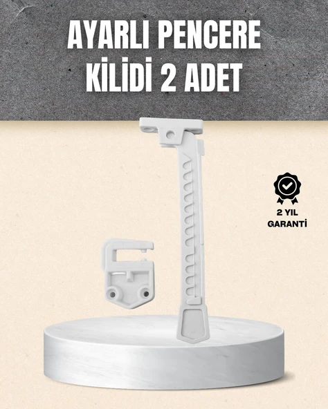 Kolay Montajlı Pencere Açılma Sınırlayıcı 2 li Set ürün görseli 1