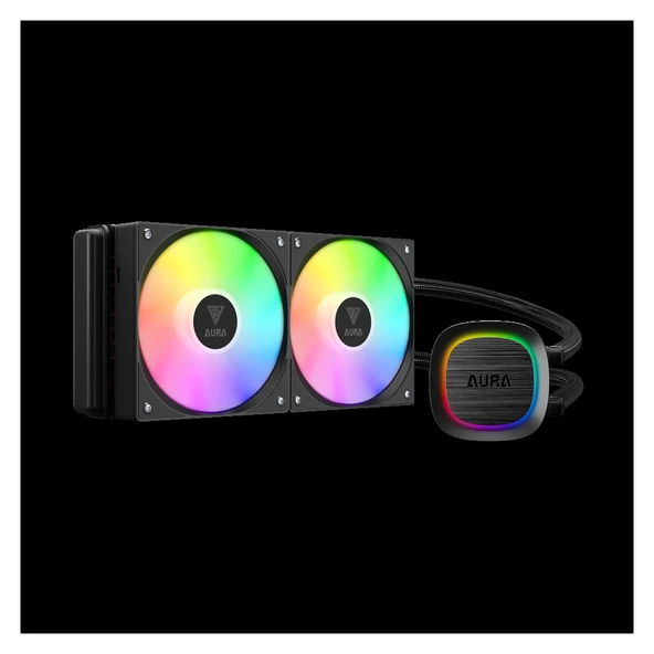 GAMDIAS AURA GL240 V2 240mm RGB 2 Fanlı CPU Sıvı Soğutma(1923) ürün görseli 1