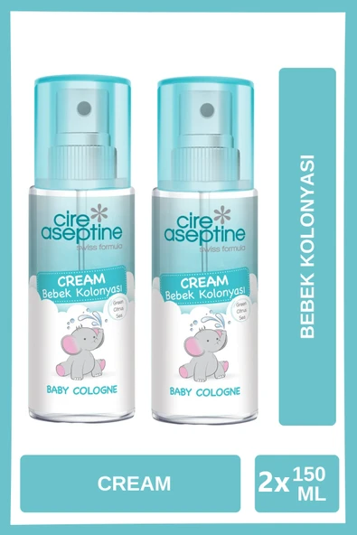Cire Aseptine Bebek Kolonyası Cream 150 ml x 2 Adet ürün görseli 1