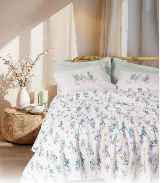 Cotton Box Estiva Tek Kişilik Pike Takımı Twig Mint ürün görseli 1