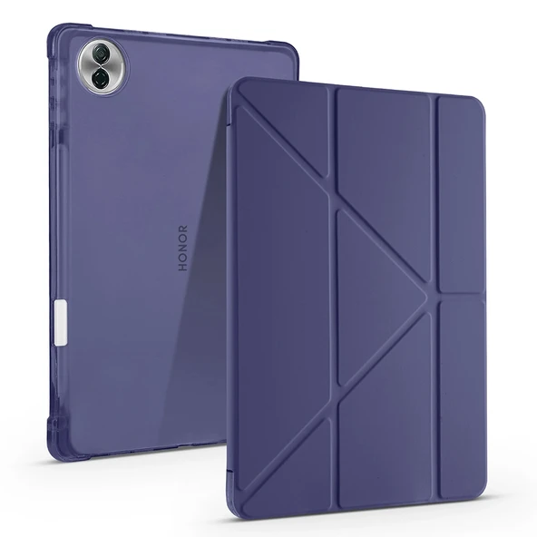 Honor Pad 10 12.1 Kılıf Zore Tri Folding Kalem Bölmeli Standlı Kılıf ürün görseli 1