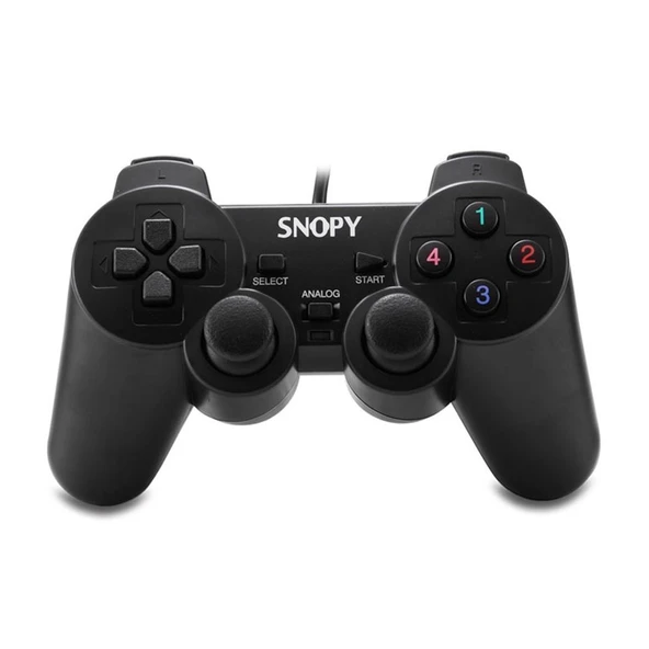 SNOPY SG-401 USB/PC/PS3 1.8mt Kablolu Çift Titreşimli GAMEPAD(1923) ürün görseli 1