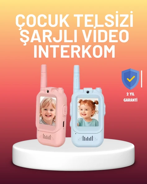 Ekranlı Walkie Talkie Oyuncağı Ses ve Görüntü Destekli ürün görseli 1