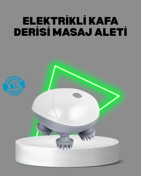 Elektrikli Kafa Derisi Masaj Aleti Islak ve Kuru Kullanım ürün görseli 1