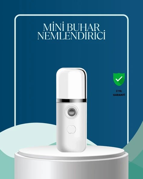 Akıllı Pro Teknolojili Şarjlı Nemlendirici - Portatif Cilt ve Hava Nemlendirici Cihaz ürün görseli 1