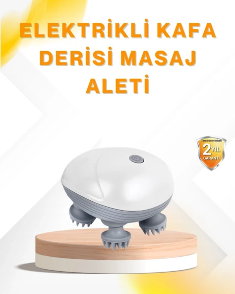 Şarjlı Kafa Masaj Aleti 3 Hız Ayarlı Derin Masaj ürün görseli 1