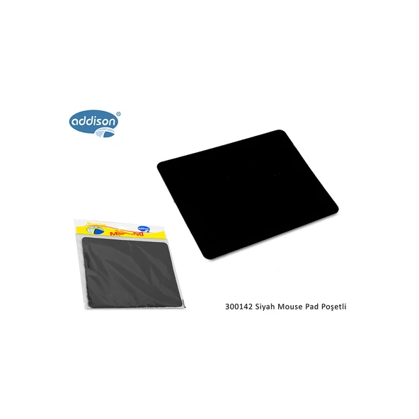 ADDISON 300142 177x217x2mm Lüx Big MOUSE PAD  (Siyah)(1923) ürün görseli 1