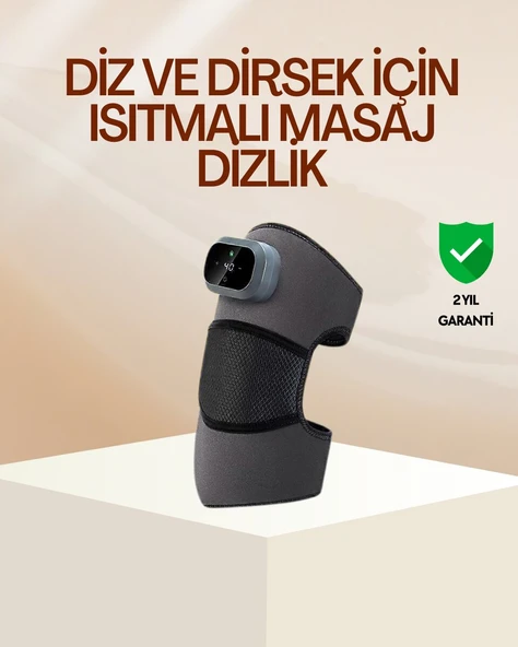Diz ve Dirsek İçin Isıtmalı Masaj Dizlik Aparatı ürün görseli 1