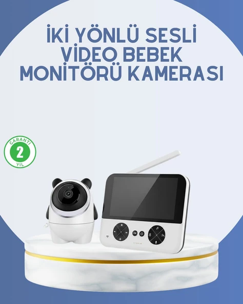 Kablosuz Bebek Monitörü 720P Görüntü ve Geniş Ekran ürün görseli 1