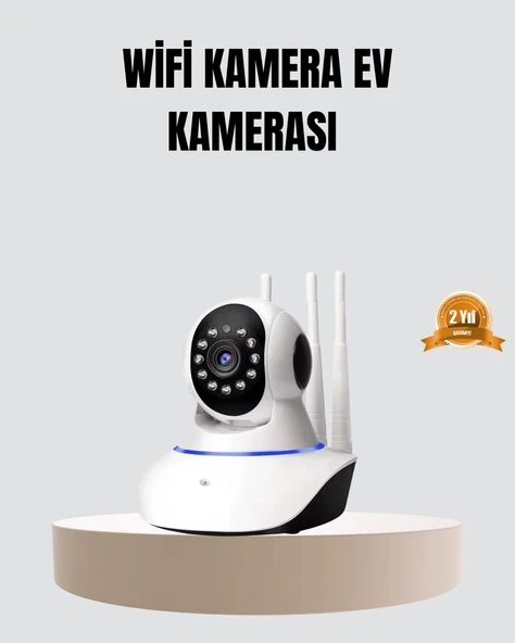 HD IP Kamera - Gece Görüşlü Hareket Sensörlü Mobil Takip ve Çift Yönlü Ses ürün görseli 1