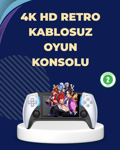 Kompakt ve Hafif Retro Oyun Konsolu 1000 Klasik Oyun Dahil ürün görseli 1