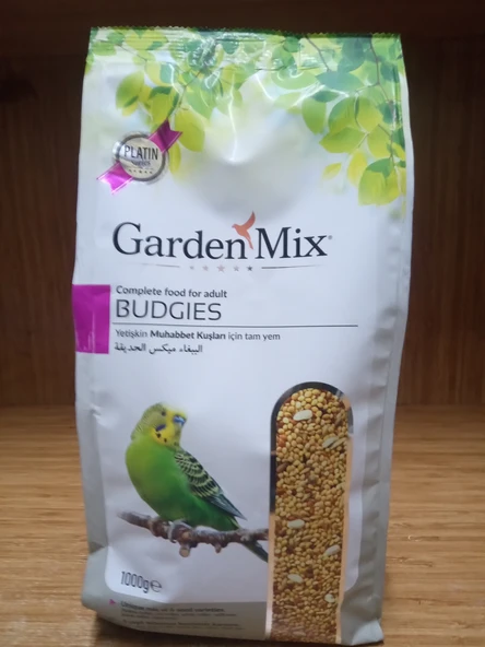 Gardenmix Platin Muhabbet Yemi 1kg X 3 ADET+5 ADET KALAMAR KEMİĞİ ürün görseli 1