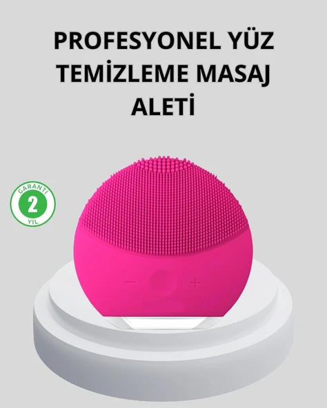 Şarjlı Su Geçirmez Yüz Temizleme ve Masaj Aleti - 3 Fonksiyonlu ürün görseli 1