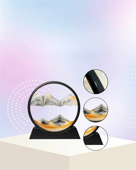 Dönüştükçe Yenilenen Dinamik Dekoratif Kum 3D  Manzarası ürün görseli 1