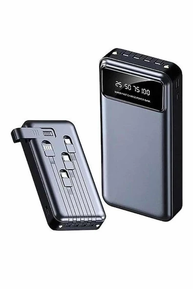Hızlı Şarj Özellikli 20.000 Mah Dijital Göstergeli USB Girişli Android ve İOS Uyumlu Powerbank ürün görseli 1