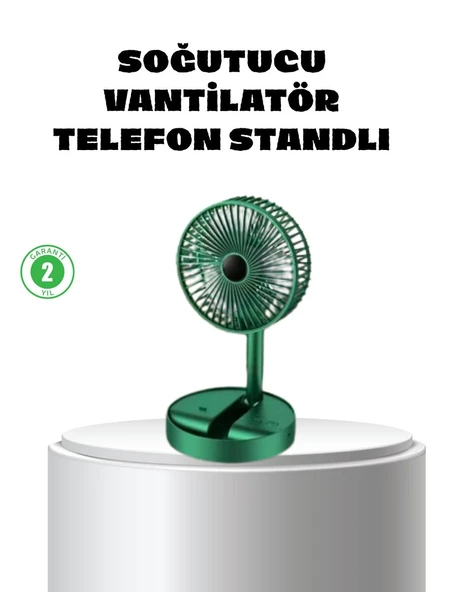 Katlanabilir Mini Fan - 3 Kademeli Soğutma Şarjlı ürün görseli 1