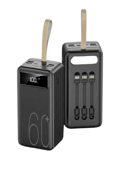 Hızlı Şarj 4 Çıkışlı Powerbank 60.000 Mah Taşınabilir Dijital Göstergeli ürün görseli 1