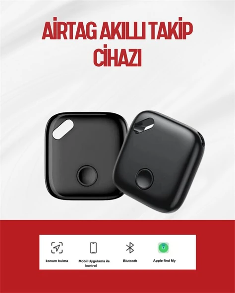 iOS & Android Uyumlu Smart Tag | Uzun Pil Ömrü | Bul Uygulaması ile Entegre Akıllı Takip Cihazı ürün görseli 1