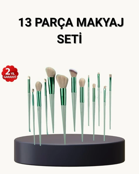 13 lü Yumuşak Kıllı Makyaj Fırça Seti - Profesyonel Kalite Hassas Ciltlere Uygun ürün görseli 1