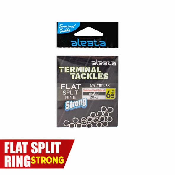 Alesta Flat Split Ring STRONG Suni Yem Halkası - Resim 2