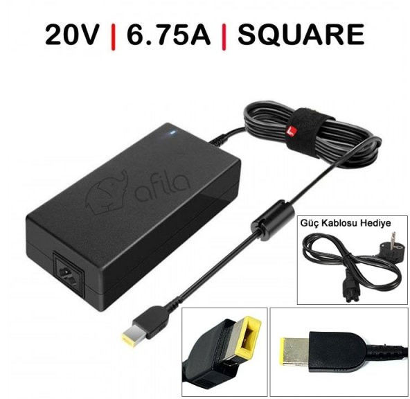 Lenovo F0AX, F0B1, F0B4 Adaptör Cihazı, Şarj Aleti (135W) 20V 6.75A na-kr60899-6914 ürün görseli 1
