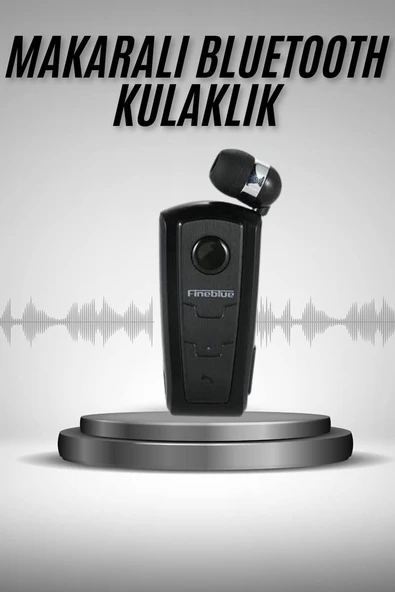 Makaralı Bluetooth Kulakiçi Yaka Kulaklığı Kablosuz Kulaklık ürün görseli 1