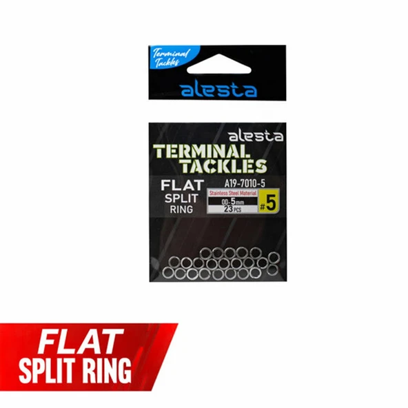 Alesta Flat Split Ring Suni Yem Halkası - Resim 2