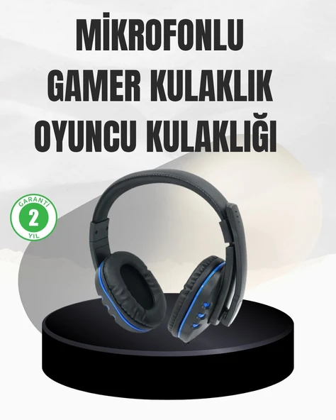 Stereo Oyun Kulaklığı - Güçlü Bas Mikrofonlu ve Konforlu Tasarım ürün görseli 1