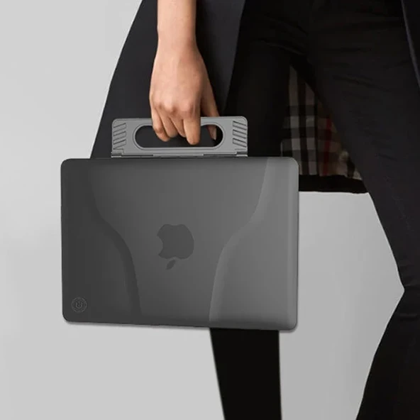 Ally Macbook Air 13 2018 A1932 Portatif Alt Üst Kılıf+çanta-(5775) ürün görseli 1