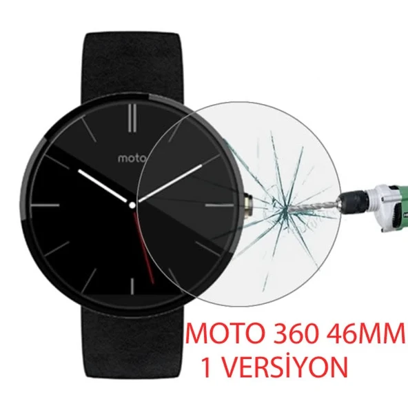 Motorola Moto 360 46mm 1versiyon Kırılmaz Cam Ekran Koruyucu-(5775) ürün görseli 1
