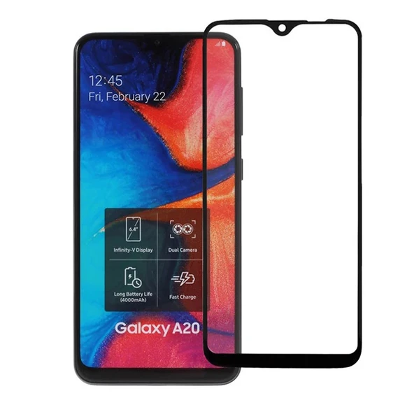 Samsung Galaxy A20e 3D Full Kaplama Kırılmaz Cam Ekran Koruyucu-(5775) ürün görseli 1