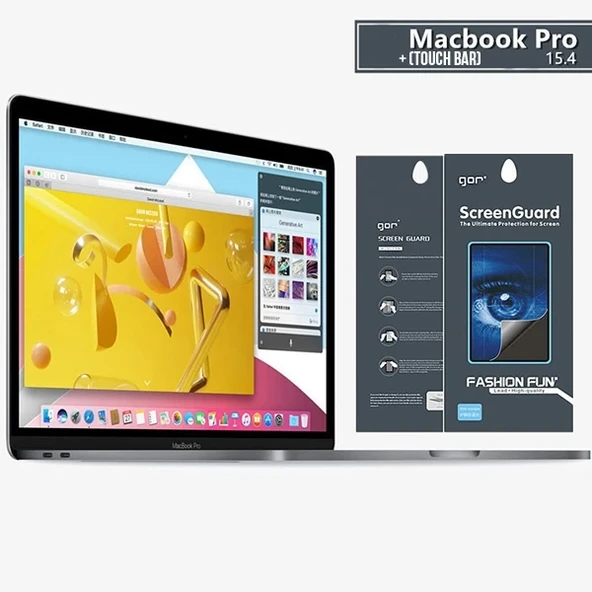 Gor Macbook Pro 15 Anti Blue Light Ekran Ve Track Pad Koruyucu-(5775) ürün görseli 1