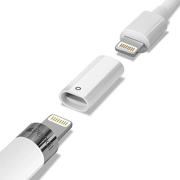 Ally Apple Pen Pencil Kalem Usb Şarj Cihazı Lightning Adaptörü-(5775) ürün görseli 1