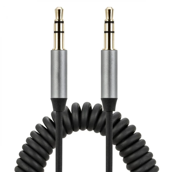 Griffin Spiral Araç Ses Aktarım Kablosu Aux Kablo 2/3mm-(5775) ürün görseli 1