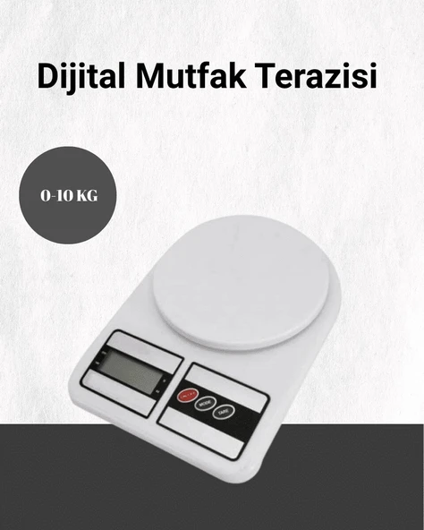 Hassas Ölçüm İçin Dijital Mutfak Tartısı - 10 Kg Kapasiteli ürün görseli 1