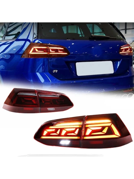vw golf 7.5 uyumlu elegance dizayn led stop lambası ürün görseli 1