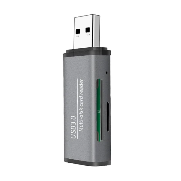 ADS-105 USB 3.0 Hızlı Card Reader SD/TF Hafıza Kart Okuyucu-(5775) ürün görseli 1