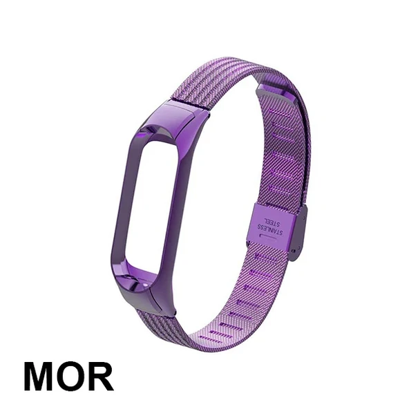 Lüx Xiaomi Mi Band 3 Akıllı Saat Çelik Toka Kayış Kordon-(5775) ürün görseli 1