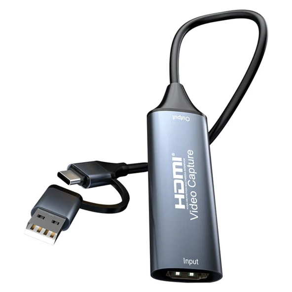 OEM Marka AWG26 HDMI Video Capture Kartı (4K 30Hz, USB 3.0 & Type-C) ürün görseli 1