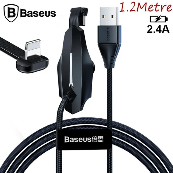 Baseus Colorful Suction iPhone Oyuncu Usb Şarj Kablosu 2.4A 1.2m-(5775) ürün görseli 1