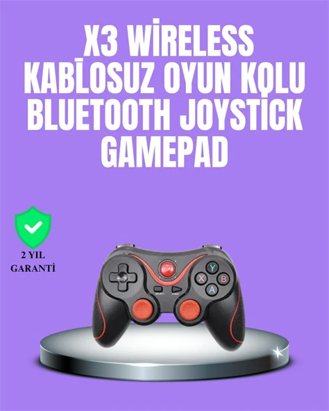 Android Uyumlu Gamepad X3 Game Stick Oyun Kolu Bluetooth Bağlantılı ürün görseli 1