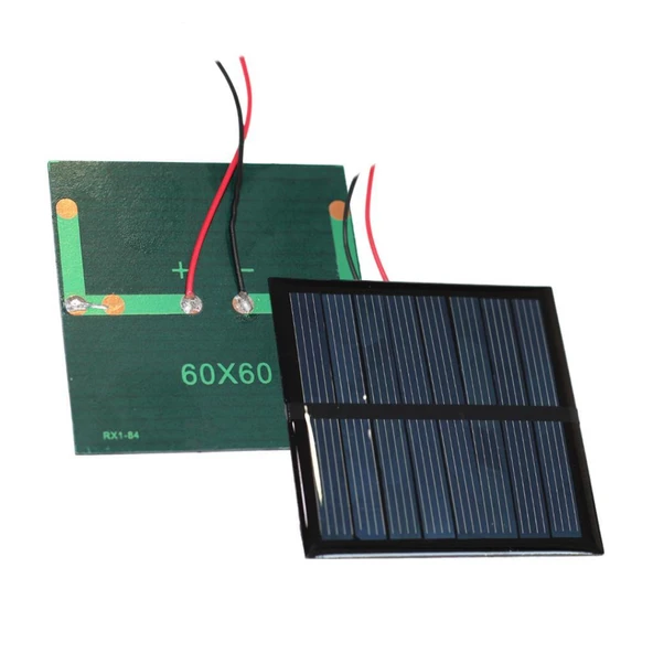 Öğrenci̇ler İçi̇n 4.2 Volt - 0.6 Watt 60x60 Mm Solar Güneş Paneli̇ ürün görseli 1