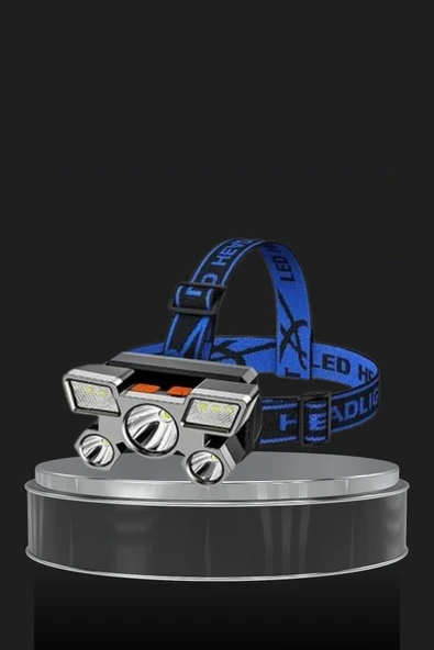 El Feneri Süper Kafa Lambası 4 Modlu 5 Led Kafa Feneri ürün görseli 1