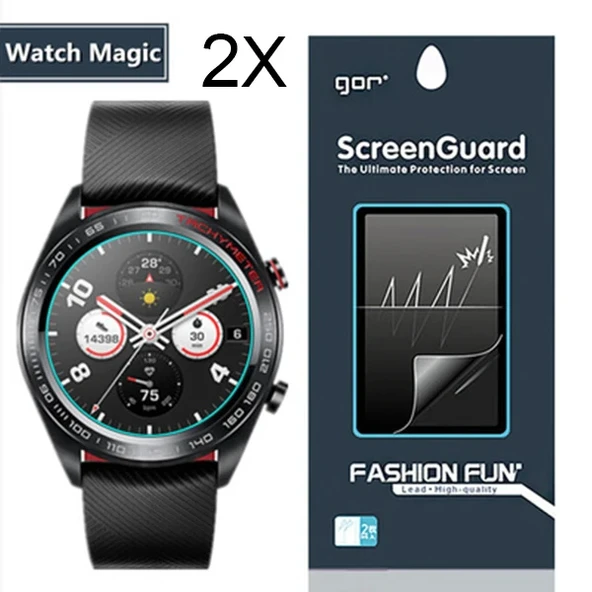 Gor Huawei Watch Magic 2 Darbe Emici Ekran Koruyucu 2 Adet Set-(5775) ürün görseli 1