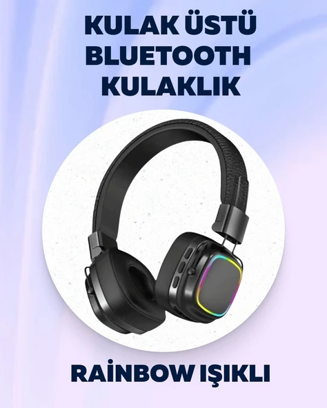 Yüksek Ses Kaliteli Kablosuz Kulak Üstü Kulaklık - BT 5.3 ürün görseli 1