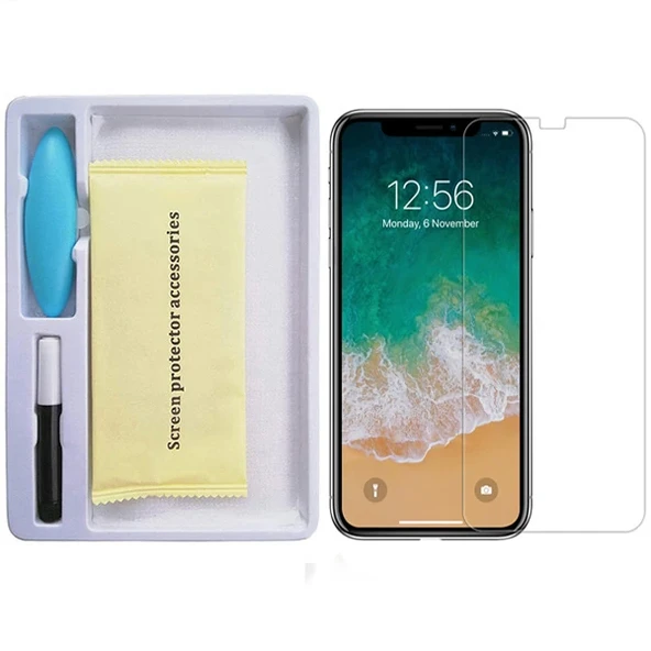 Ally İPhone 11 Pro Max/ Xs Max Full Liquid+Uv Işık 3D Kırılmaz Cam Ekran Koruyucu-(5775) ürün görseli 1