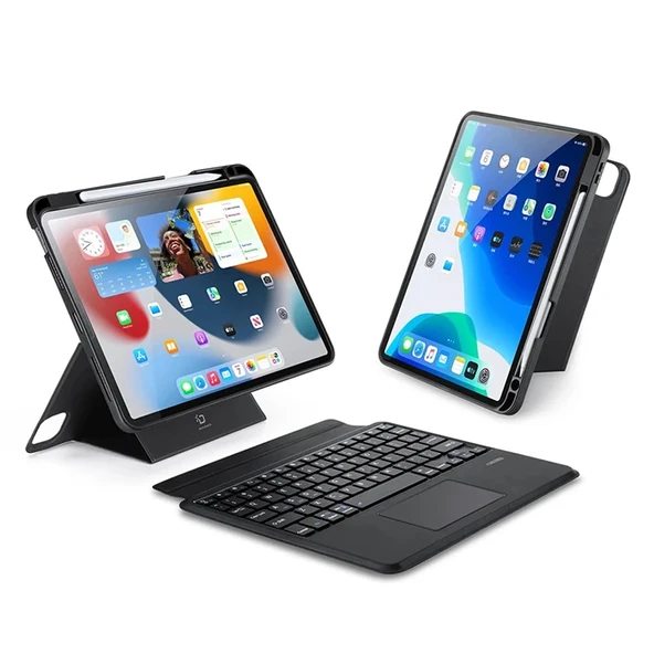 Dux Ducis iPad Pro 12.9 DK Series Kablosuz Bluetooth Klavye Touchpad Kılıf-(5775) ürün görseli 1