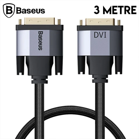 Baseus Enjoyment Series DVI TO DVI HDTV Projector Kablo 3 Metre-(5775) ürün görseli 1